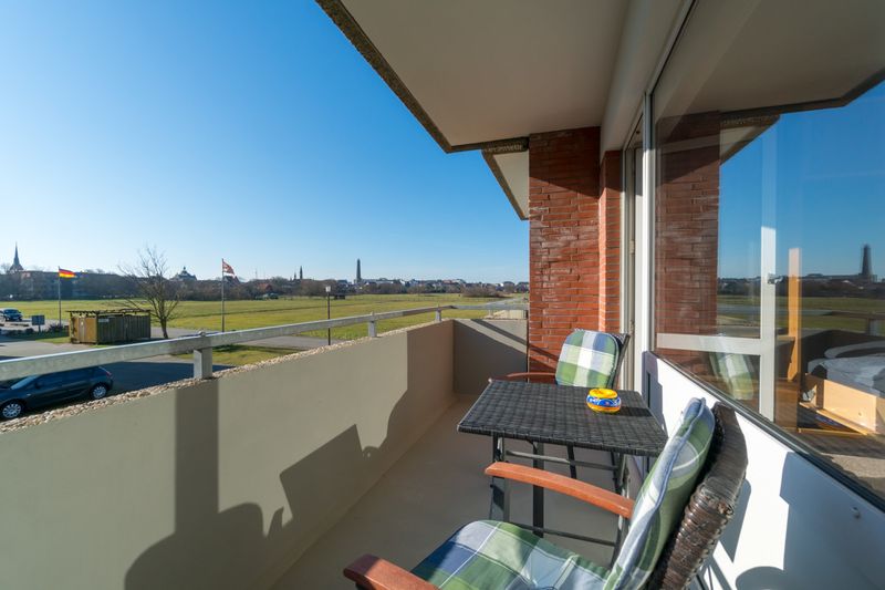 Appartement mit Südbalkon und Blick auf den alten und neuen Leuchtturm